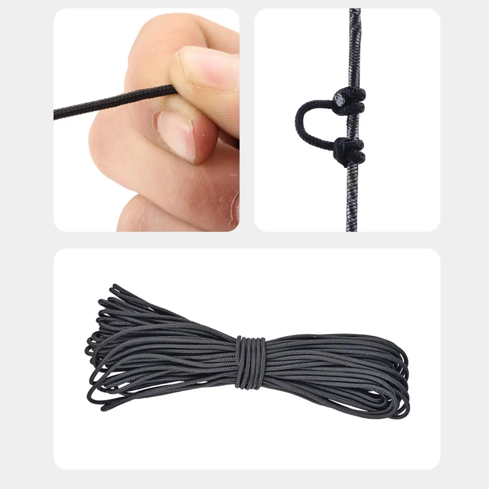 PE D Loop Rope 18m Release Loop String High Tensile Archery Bow Accessories for Arrow Nocking Setup