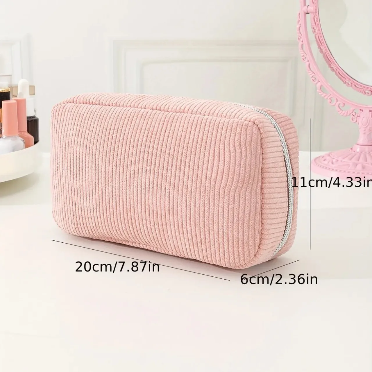 Corduroy Makeup Bag Small Storage Bag Personalized Travel Portable Luggage Makeup Bag Washing Products Storage Bag