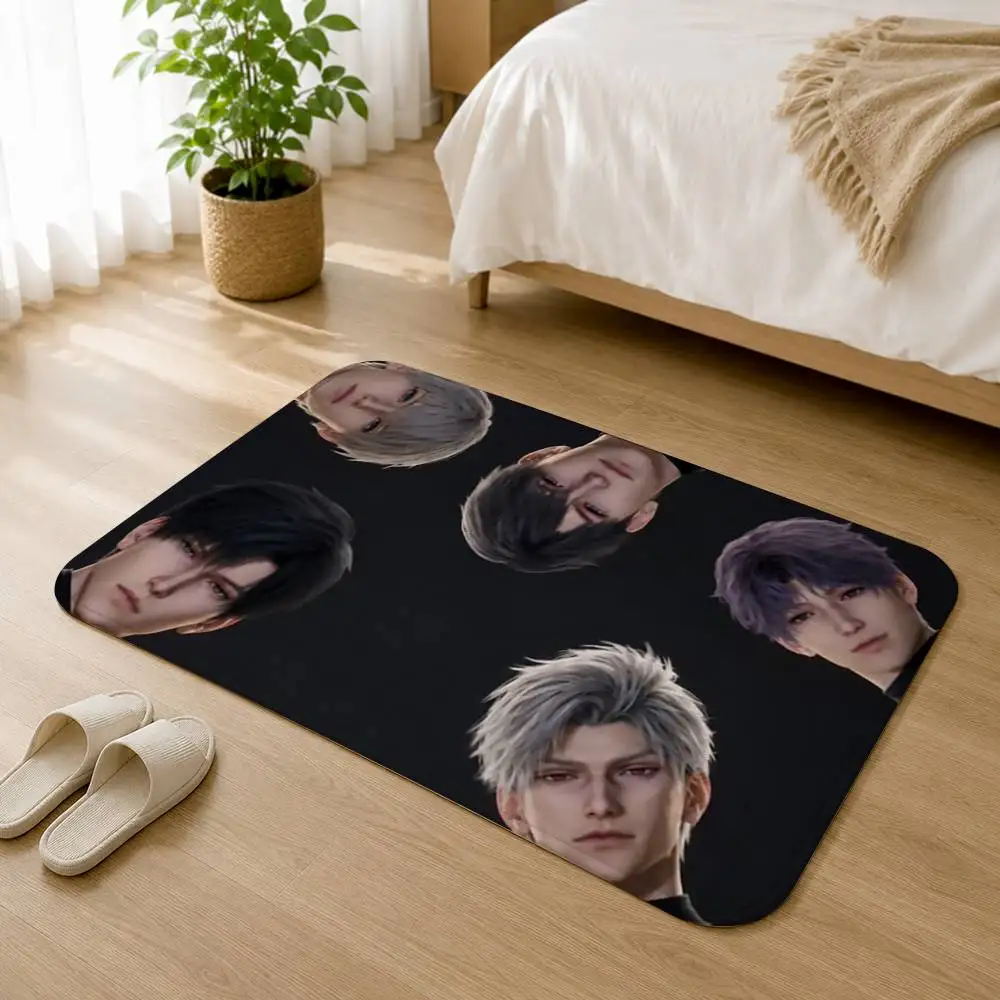 L-A-D Love and Deepspace Anti‑Slip Floor Mat Short Plush Rug Carpet Soft Comfortable Machine Washable Home Decor