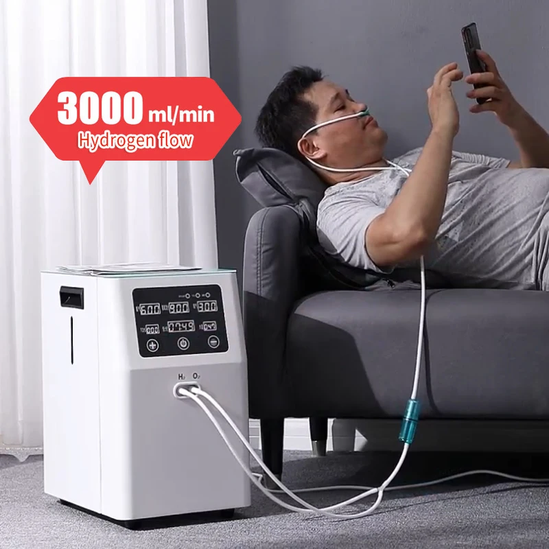 

3000ML SPE / PEM Hydrogen Oxygen Inhalation Machine Low Noise Browns Gas Generator Hydrogen Absorption Machine For Health Care