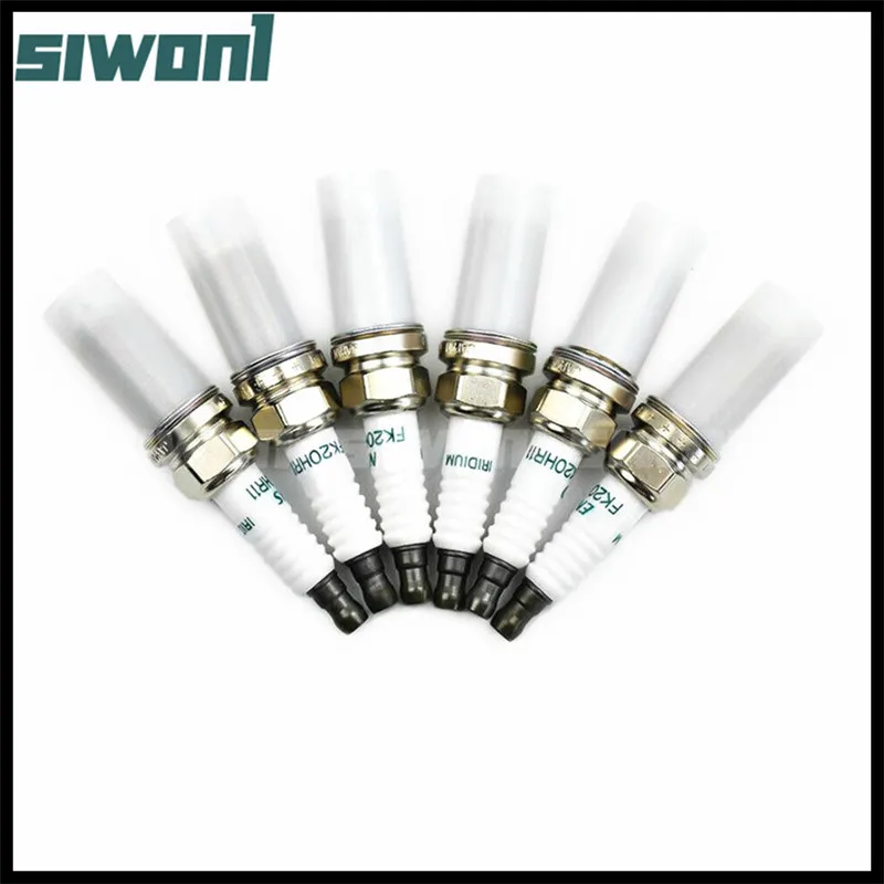 6pcs/lot 90919-01247 FK20HR11 Iridium Spark Plug For Toyota Highlander Camry Lexus V6 3.5L RAV4 Prado Venza 90919 01247