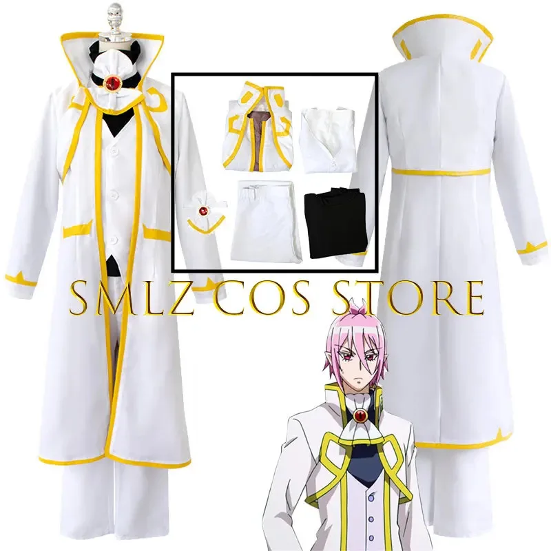 2025 11 Asmodeus Cosplay Anime ¡Bienvenido a la escuela de demonios! Disfraz de Iruma-kun para hombre, uniforme de Alicia, traje Formal, peluca, disfraz de Halloween