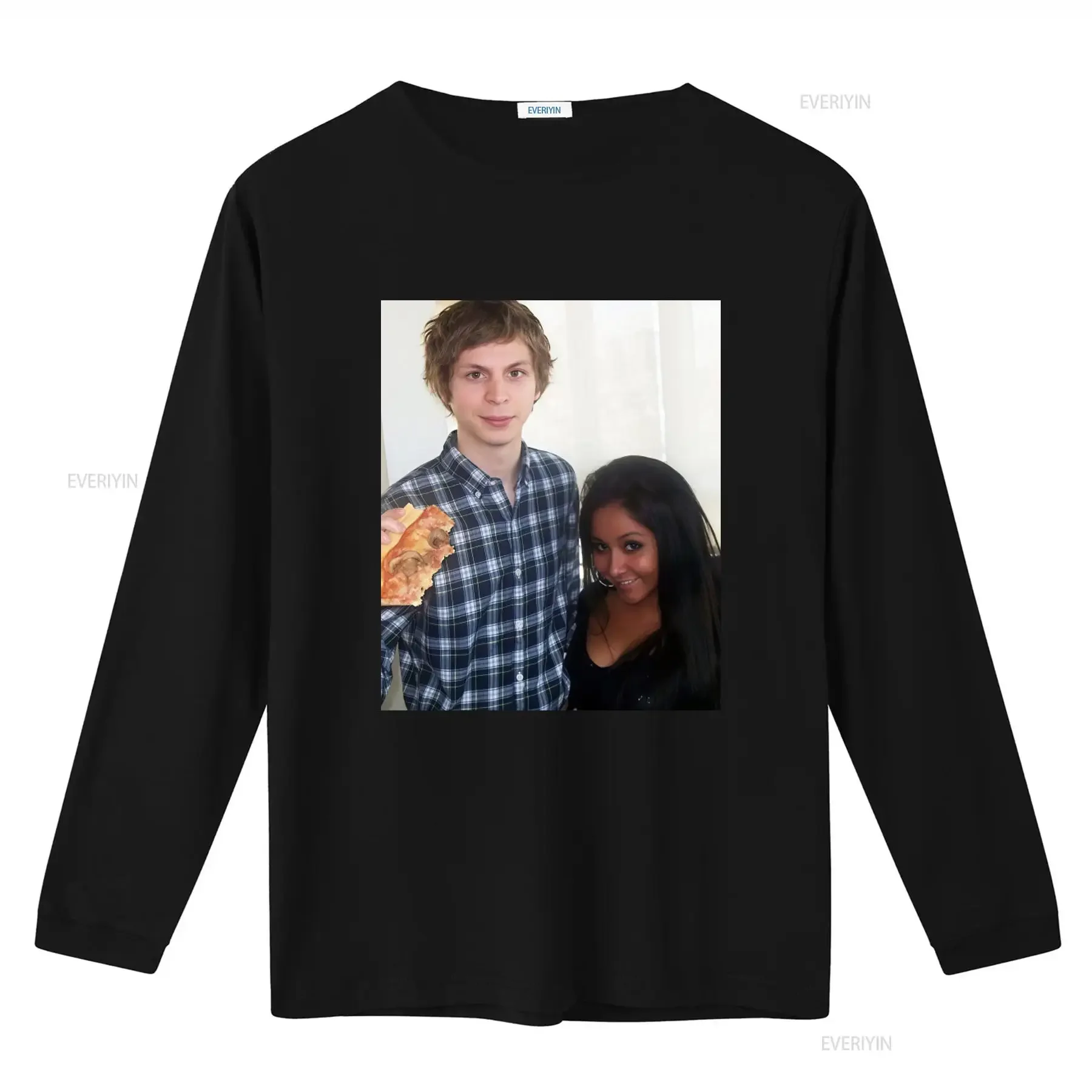 Micheal Cera Snooki T Shirt Y2K Icons Jersey Shore Inspired  vintage Washed Top For Everyday Wear fashion homme Soft Stylish