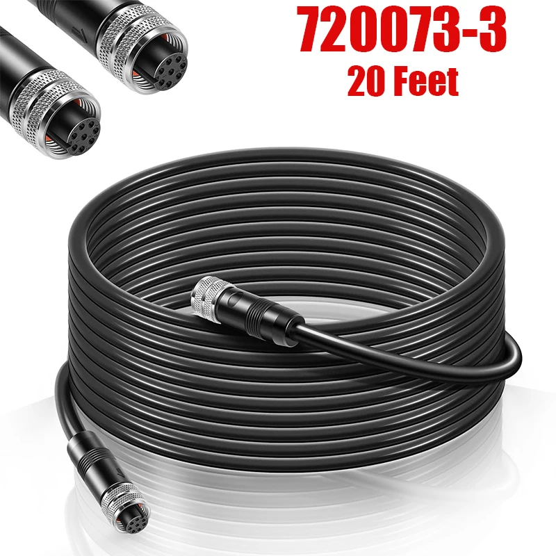 

Replacement for Humminbird 720073-3 AS EC 20E Ethernet Cable Compatible with Helix, APEX, SOLIX and Onix Models (20 Feet)