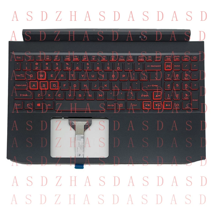 Z  Palmrest Red Backlit Keyboard For Acer Nitro 5 AN515-57 AN515-45 6B.QEXN2.001 US