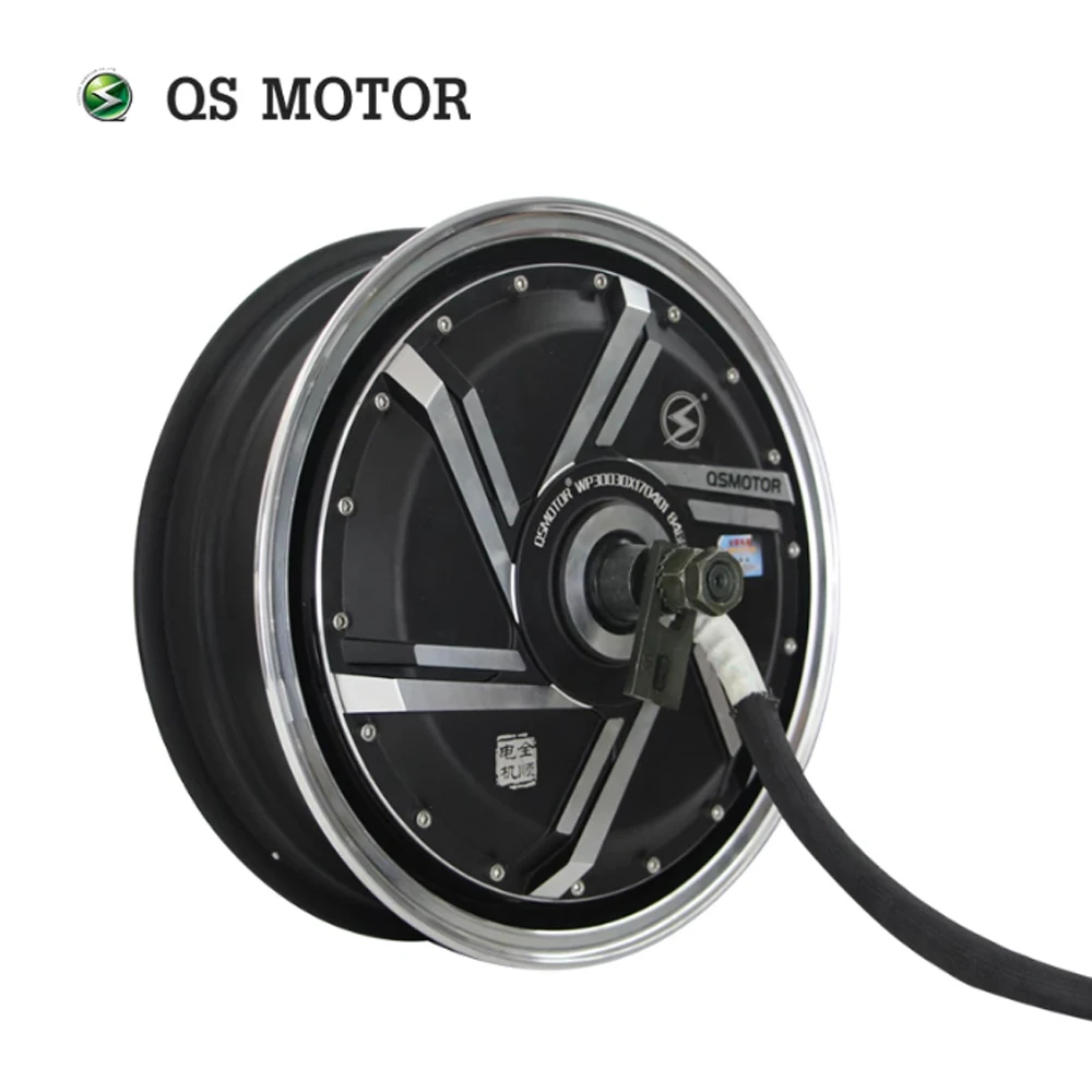 

QS Motor 13inch 12000W V4 Sliver Plating Hub Motor for Electric Motorcycle