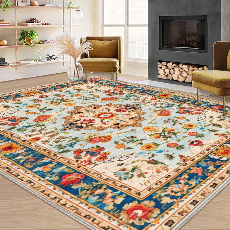 Extra Thick 200x300CM Rugs Faux Wool Persian Rug Washable Bohemian Vintage Living Room Carpet - view 6