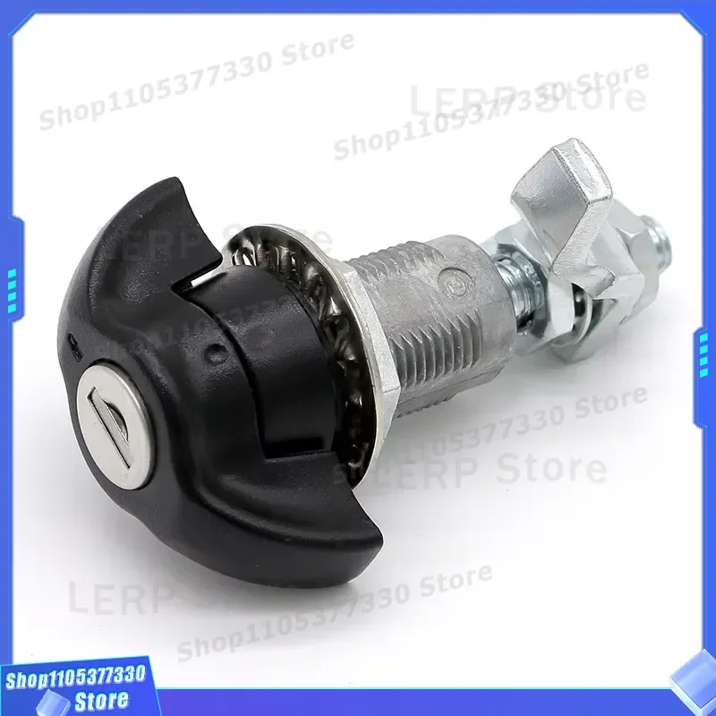 XK245 Keyless Cabinet Door Lock Zinc Alloy Powder Coated Large Compression Latch for Furniture Cupboard Secure Fit Durable