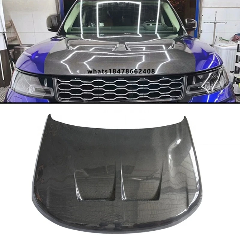 

New Carbon Fiber Engine Hood Cover for Sport SVR 2014-2018 with Screws-Screw-On Installation 100% Fitment