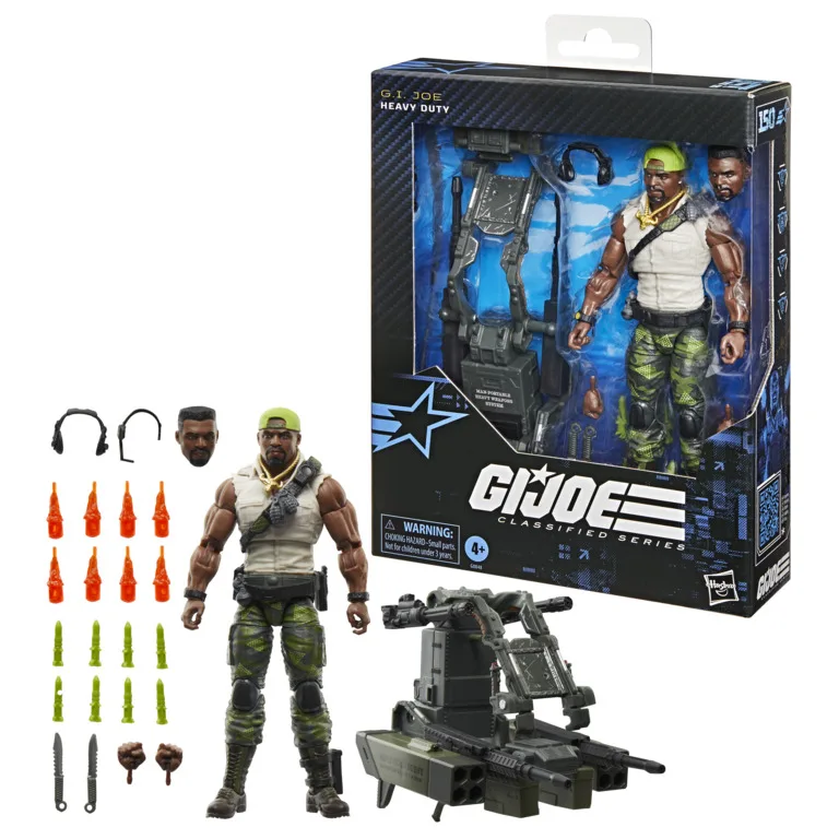 GI Joe Classified Series # 150 Heavy Duty Man-Portable Weapons Deluxe 6-Zoll-Actionfigur, Spielzeug, Geschenk auf Lager
