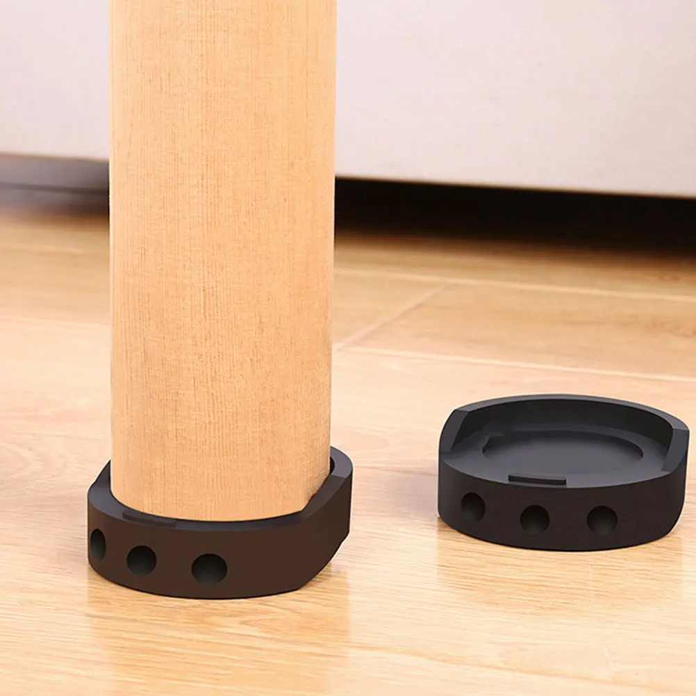 

4 Pcs Shockproof Anti skid Furniture Heightening Pads Strong Load bearing for Washing Machine Fridge Base Mats Rubber