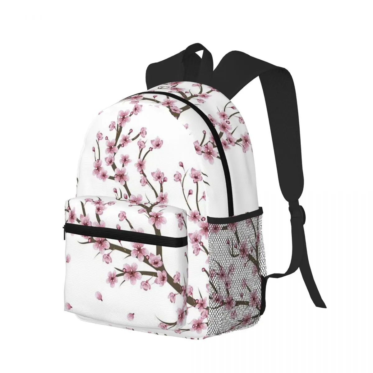 Japanese Sakura Cherry Blossoms Student Backpack School Bag Hiking Travel Daypack for Men Women Bookbag Shoulder Bags