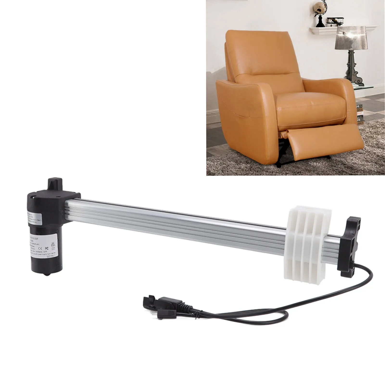 DC 29V Power Recliner Sofa Motor Actuator 333mm Stroke IPX4 Protection for Electric Sofas Lift Chairs
