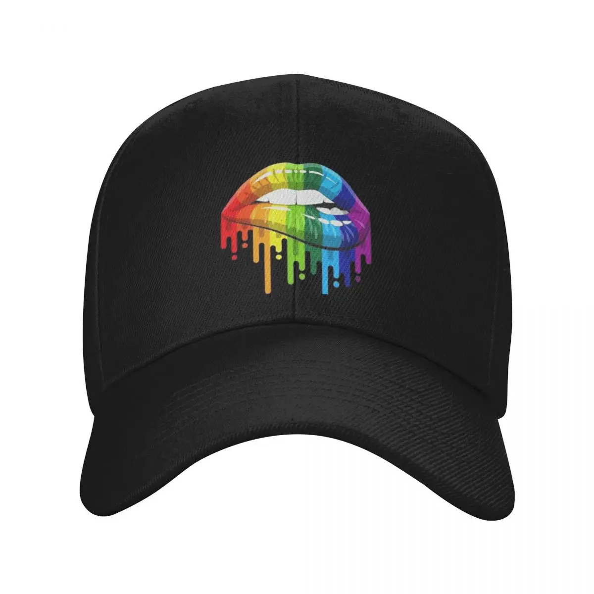 レインボーリップス ベースボールキャップ スナップバックハット 紳士 UVカット ソーラー 女性 メンズ