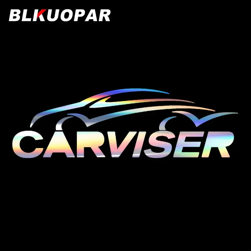 

BLKUOPAR Carviser Logo Silhouette Car Stickers Laser Graffiti Decal Shielding Anti-scratch Car Accessories VAN JDM Trim