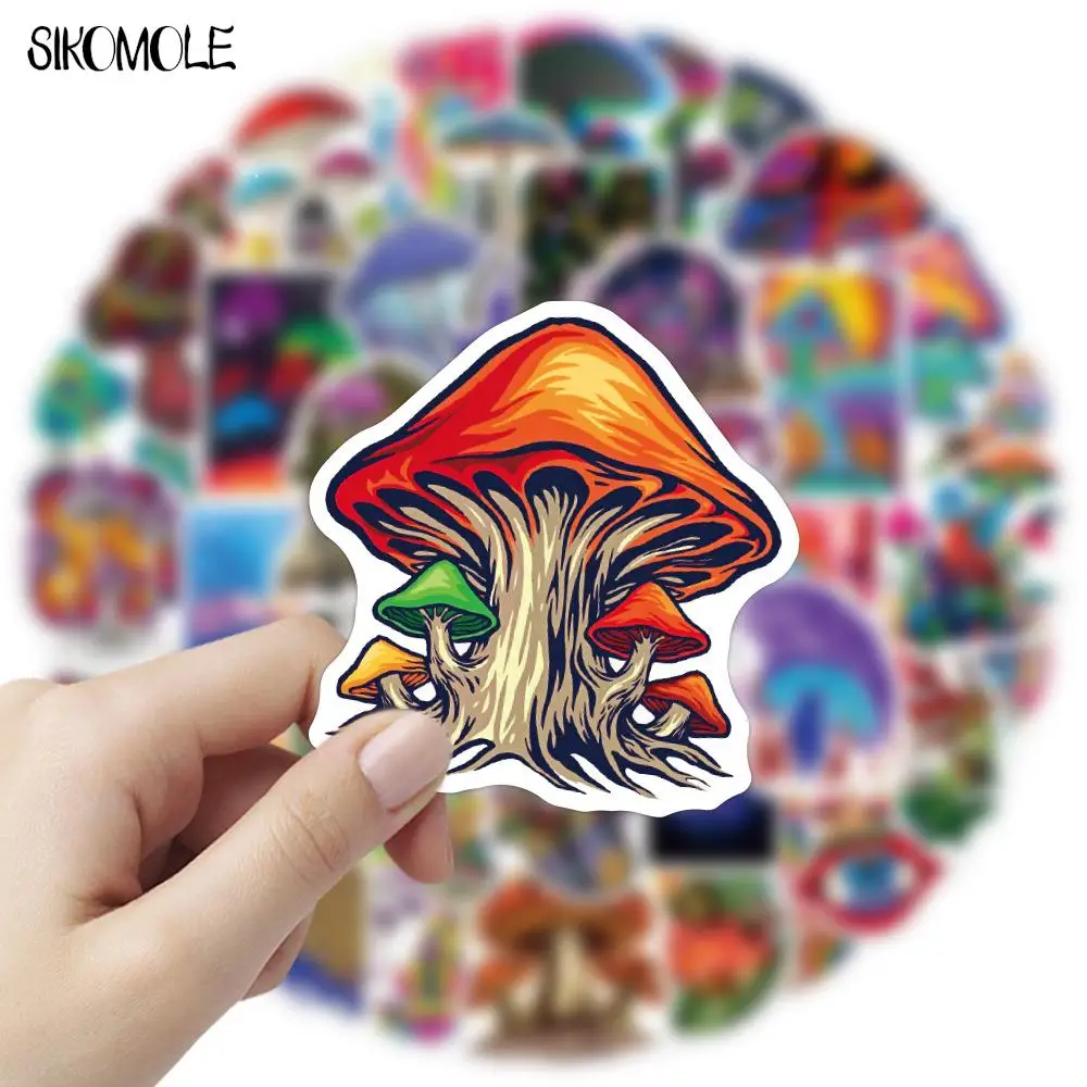 10/30/50PCS Cartoon Psychedelic Mushroom Gaffiti Stickers Cute Magic Plant DIY Toys Car Skateboard Phone Laptop Sticker Decal F5