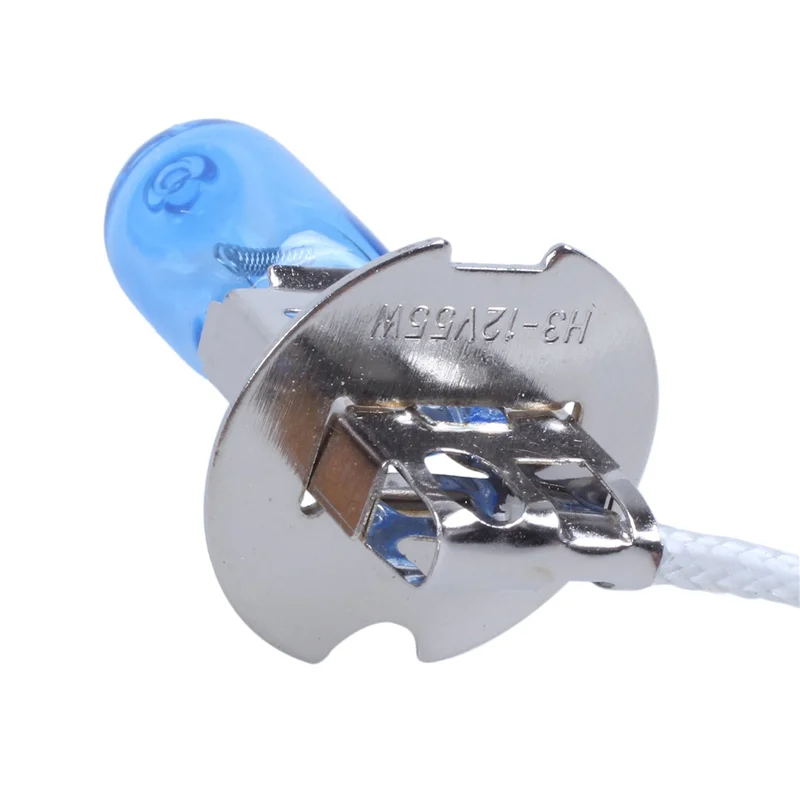 

6 Pcs DC 12V 55W H3 Super White Halogen Car Foglight Light Bulb Lamp