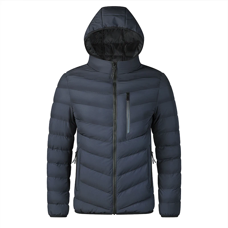 Parkas cálidas e impermeables para hombre, abrigo informal de marca a prueba de viento, chaqueta gruesa con capucha para otoño e invierno, novedad