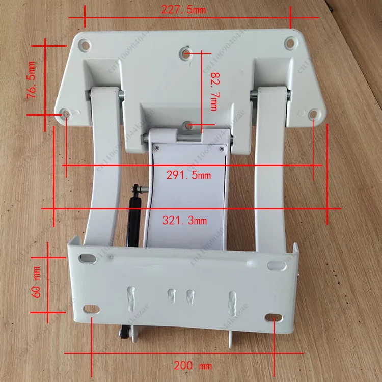 Household Bed Guard Bracket, PP Hydraulic Rod Lifter, Cast Aluminum ABS Support