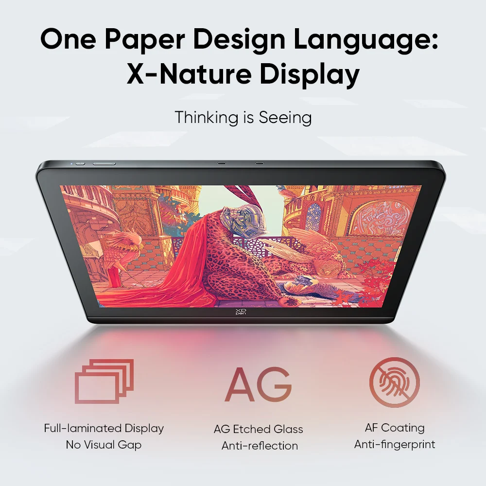 XPPen Artist Pro 19 (Gen 2) 4K Graphics Tablet Monitor with 99.8% sRGB X3 Pro Stylus 18.4 Inch Drawing Display for Windows Mac