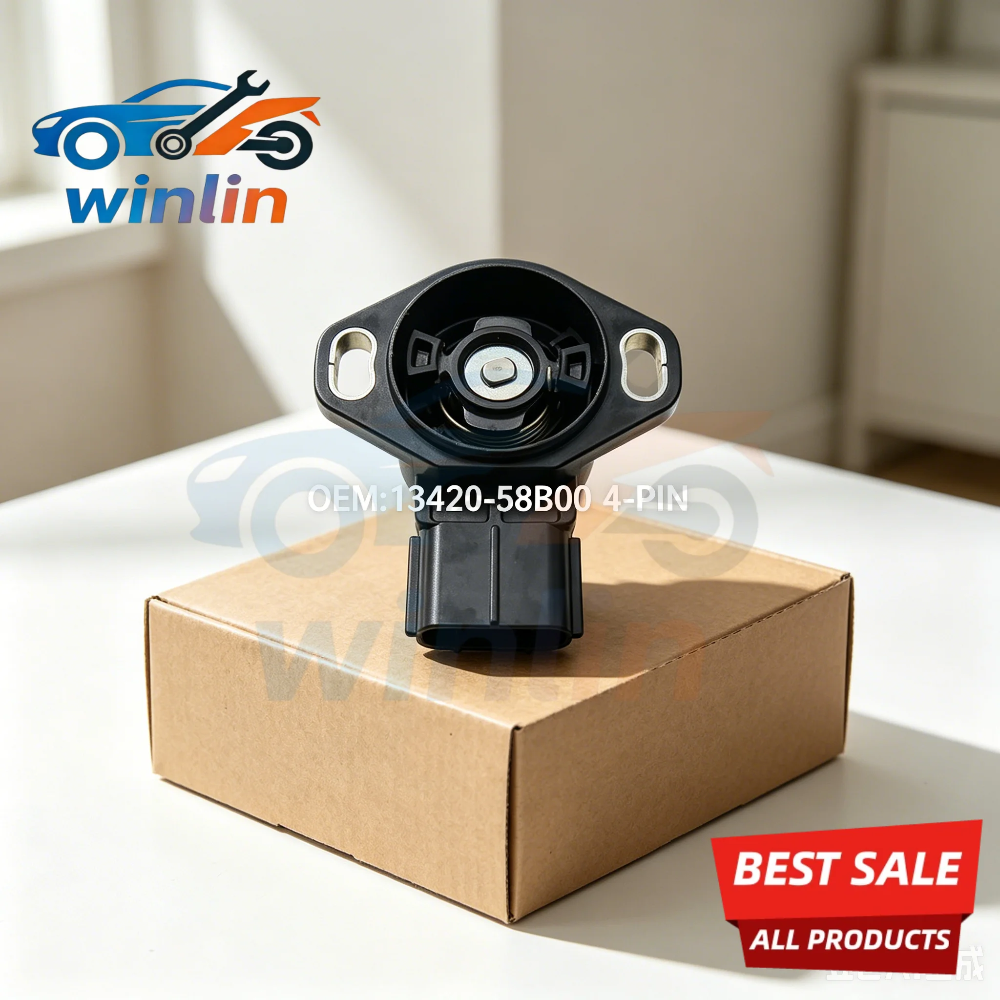 13420-58B00 Accelerator Throttle Position Sensor TPS for Suzuki Sidekick 1992-1998 Geo Tracker 1.6L 1989-1998 - view 6