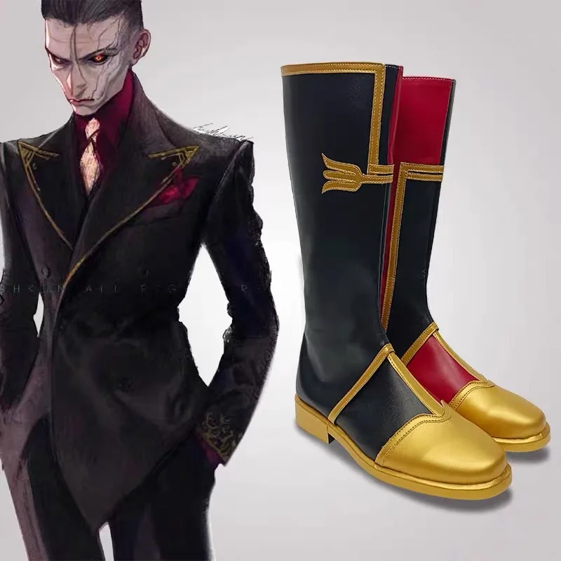 Juego de Anime LOL Arcane Silco Cosplay botas Zapatos adultos hombre Halloween fiesta de navidad