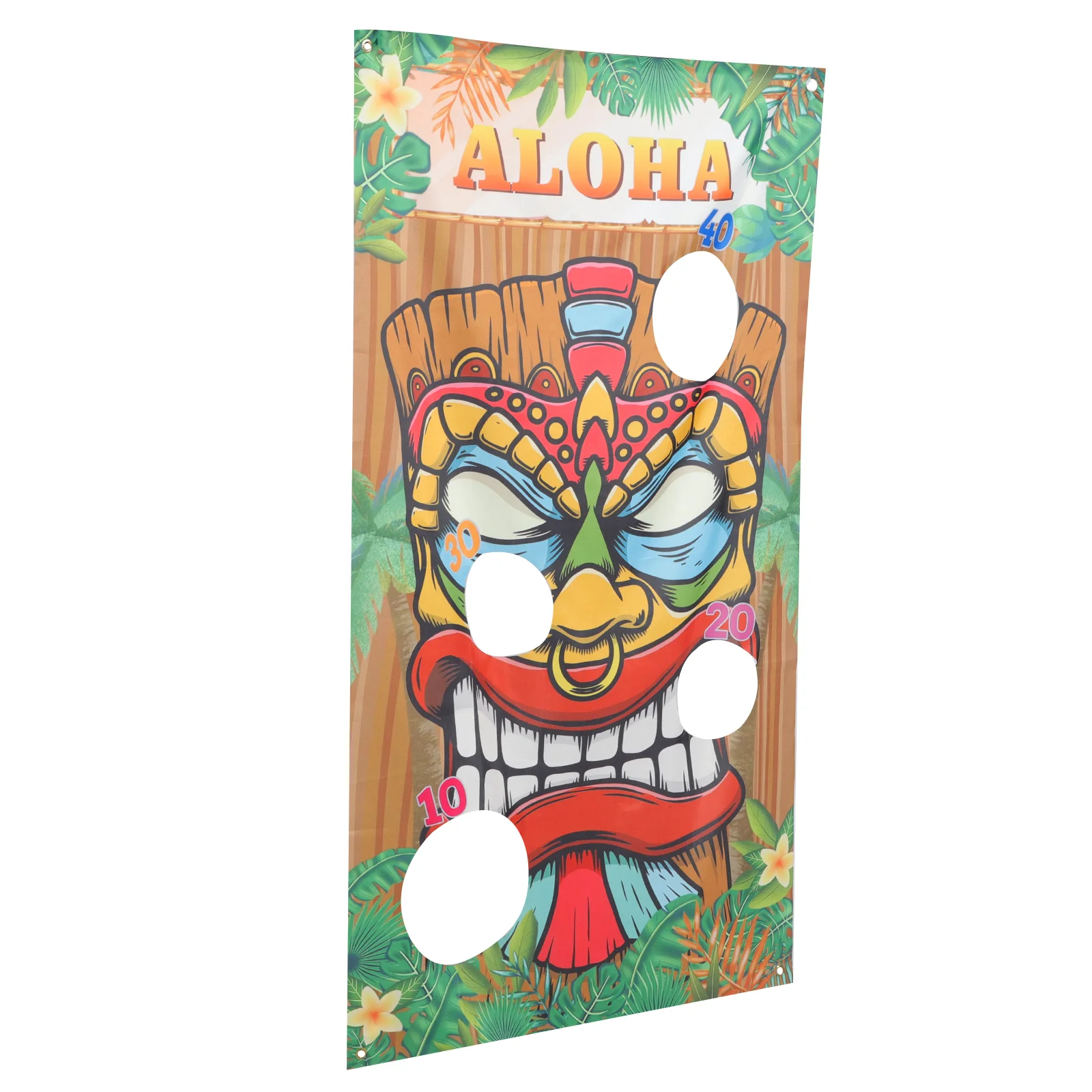 

Hawaiian Flag Tossing Game Throwing Plaything Party Banner with 3 Bag Kids Beach Toys Outdoor Children’s Decorations