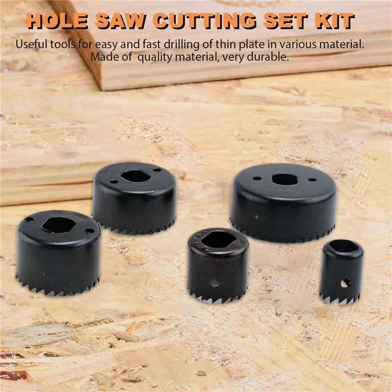 MLGB-11Pcs Hole Saw Cutting Set Kit Drilling Tool Wood Metal Cutter 19-64Mm High Quality Mandrels Saws Core Drill Bits Woodworki