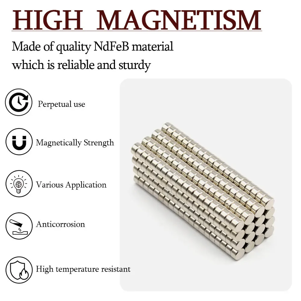 5mmx3mm Super Strong Round Neodymium Magnet Powerful Magnets N35 small Permanent Magnetic NdfeB Refrigerator Magnet 5x3