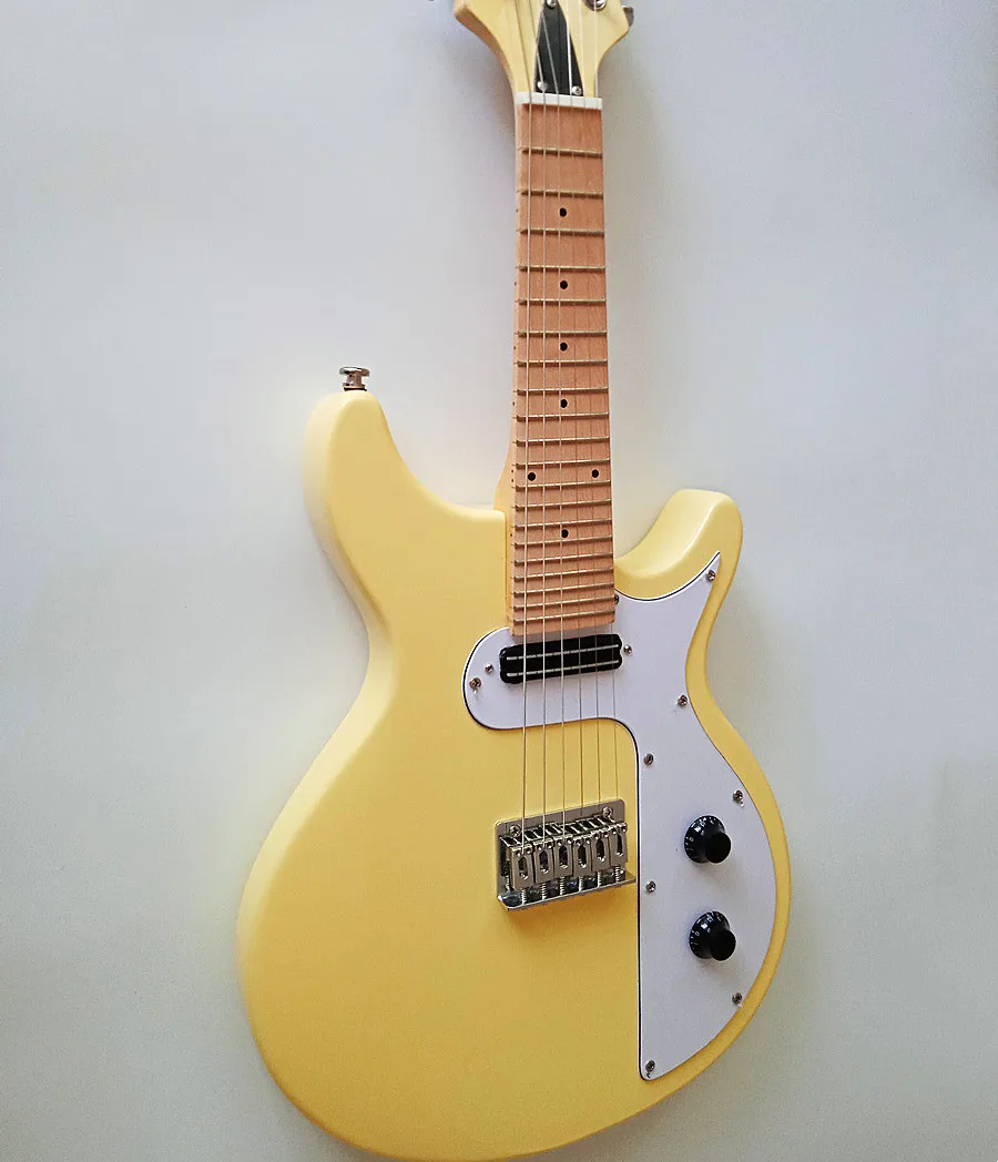 Electric Guitar 6string mini mandolin guitars cream yellow 2023 New