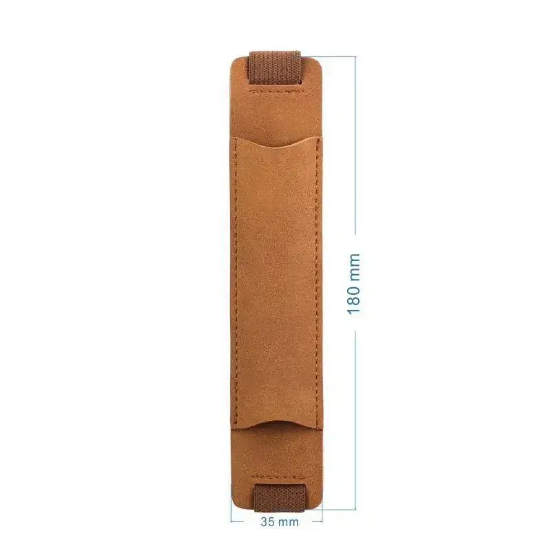 1pc 8-1.5 Inch Adjustable Elastic Band Pen Holder PU Leather Pen Sleeve Pouch Elastic Notebook Pen Holder Detachable