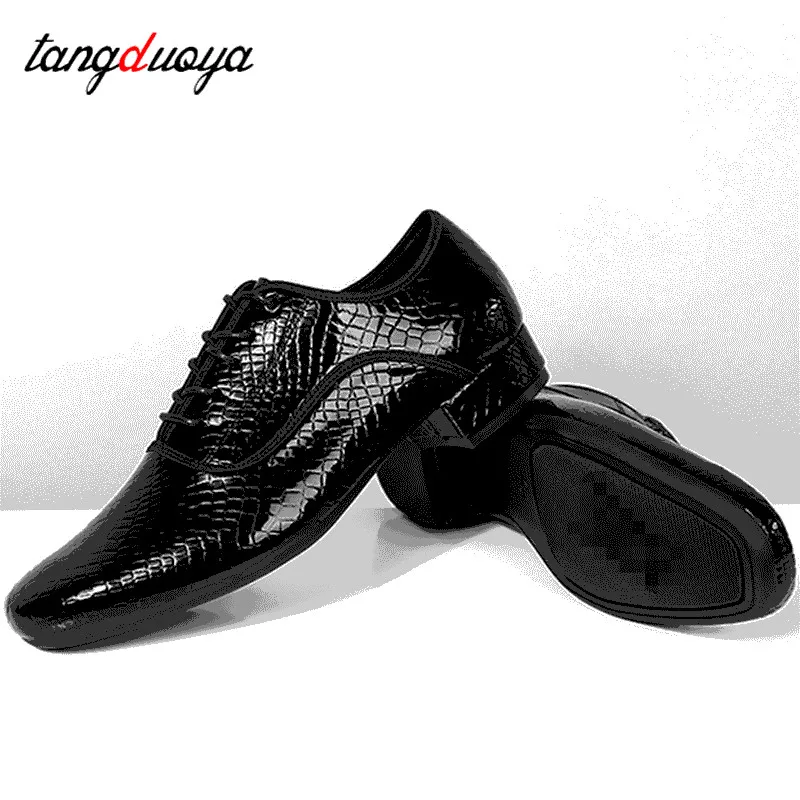 Brand New Latin Dance Shoes Men Modern Ballroom Tango Man Dance Shoes Black Color Teacher Shoes Salsa Practise