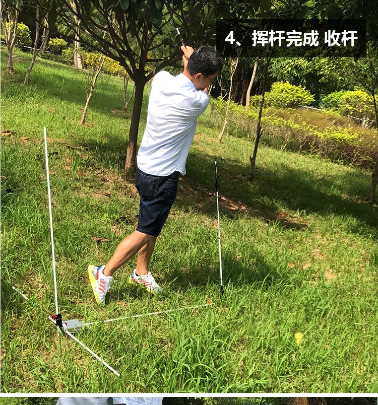 Golf Salıncak Düz Açılı Egzersiz Salıncak Çok Fonksiyonlu Yönlü Eğitim Çubuğu Seti