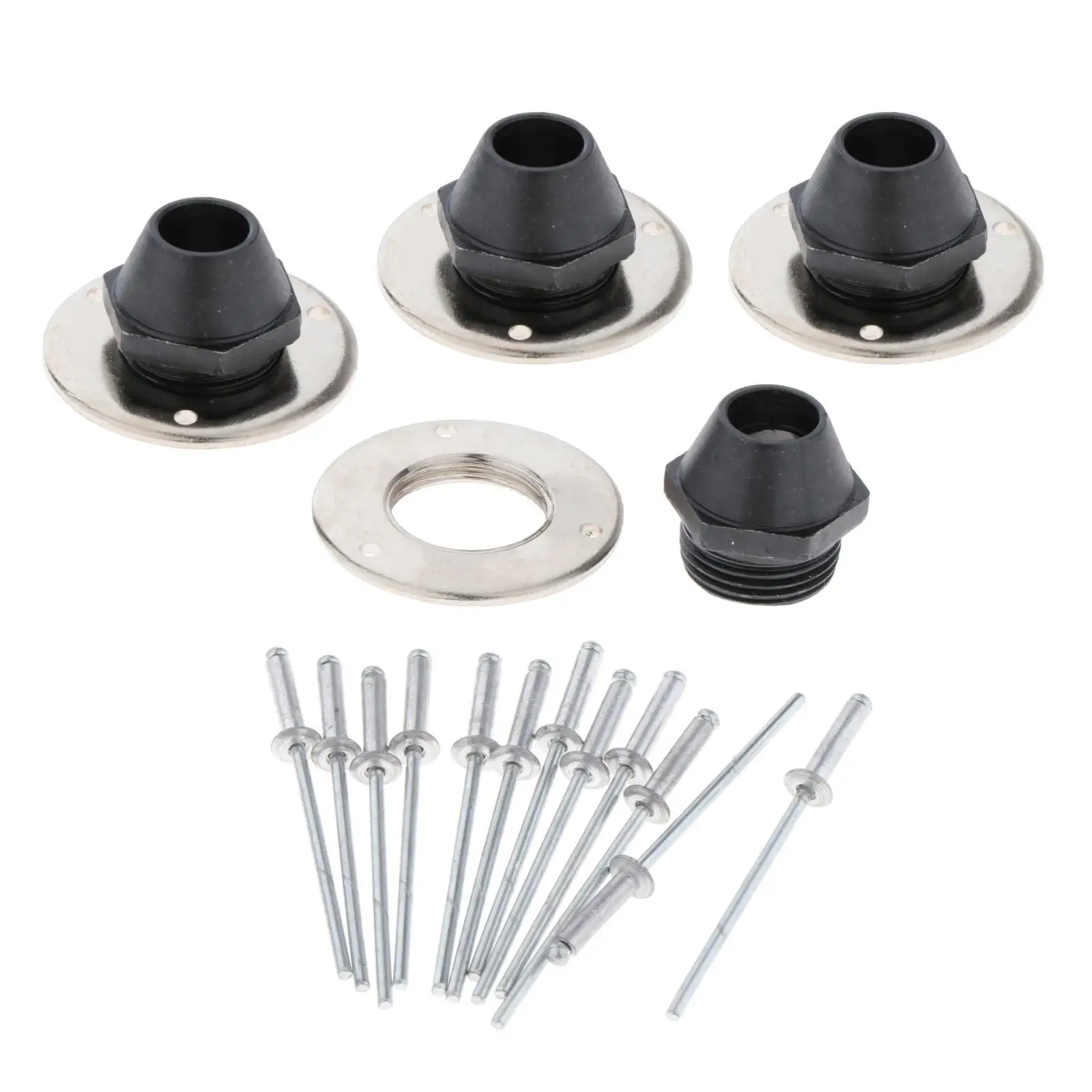 4 Pieces Cement Stucco Sprayer Nozzles Accs Plastering Tool Replacements W/Gaskets Needles Set Plaster Sprayer 10mm for Ceilings