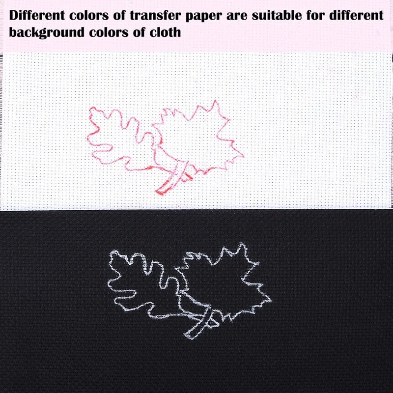 10Pcs Embroidery Transfer Paper with Embossing Stylus Cross Stitch Carbon Water-Soluble Tracing Paper DIY Sewing Accessories