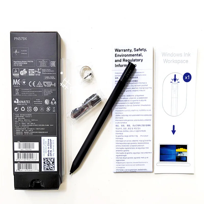 Dell Lenovo PN579X Stylus Active Pen for Dell XPS 15 9575, XPS 15 9570 XPS 13 9365 Latitude 11 (5175),5179, 7275, Precision 5530