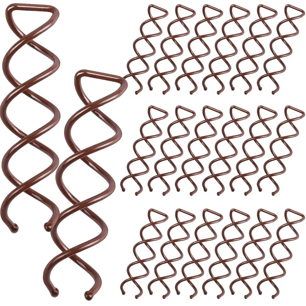 

20 шт. спиральные заколки для волос, спиральные заколки для девочек, женщин и детей, круглые заколки и булочки без царапин, стильный пучок