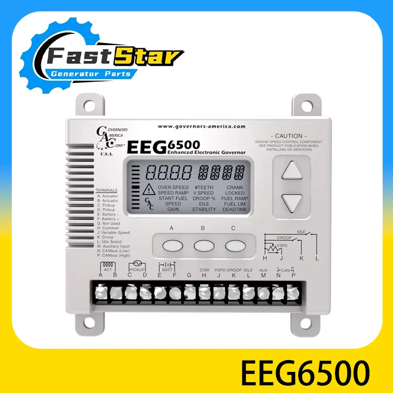 Original Genuine EEG6500 Enhanced Electronic Controller Adjustable Starting Fuel Strategy Speed Governo GAC Series High Qaulity