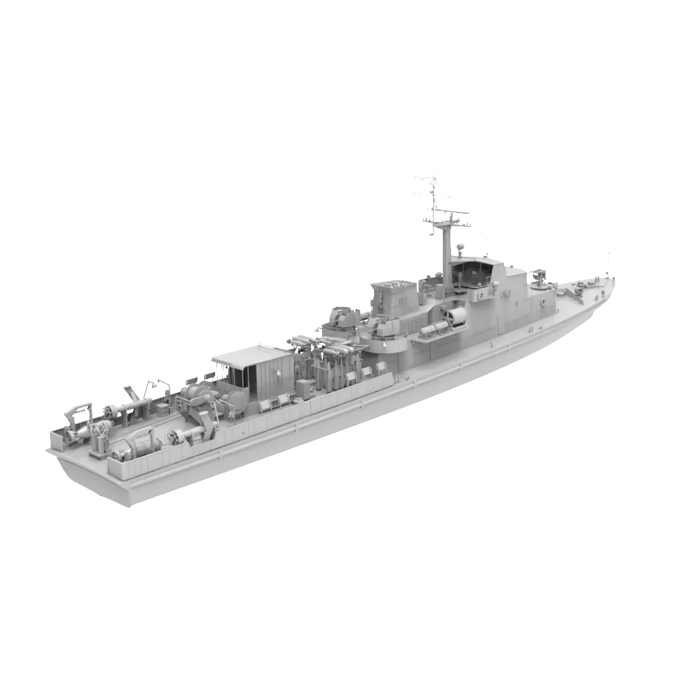 

German Project 89.2 (Condor II Class) Minesweeper Bernau RHWS010 1/1250 1/350 1/700 1/200 1/144 Military Model Kit Waterline