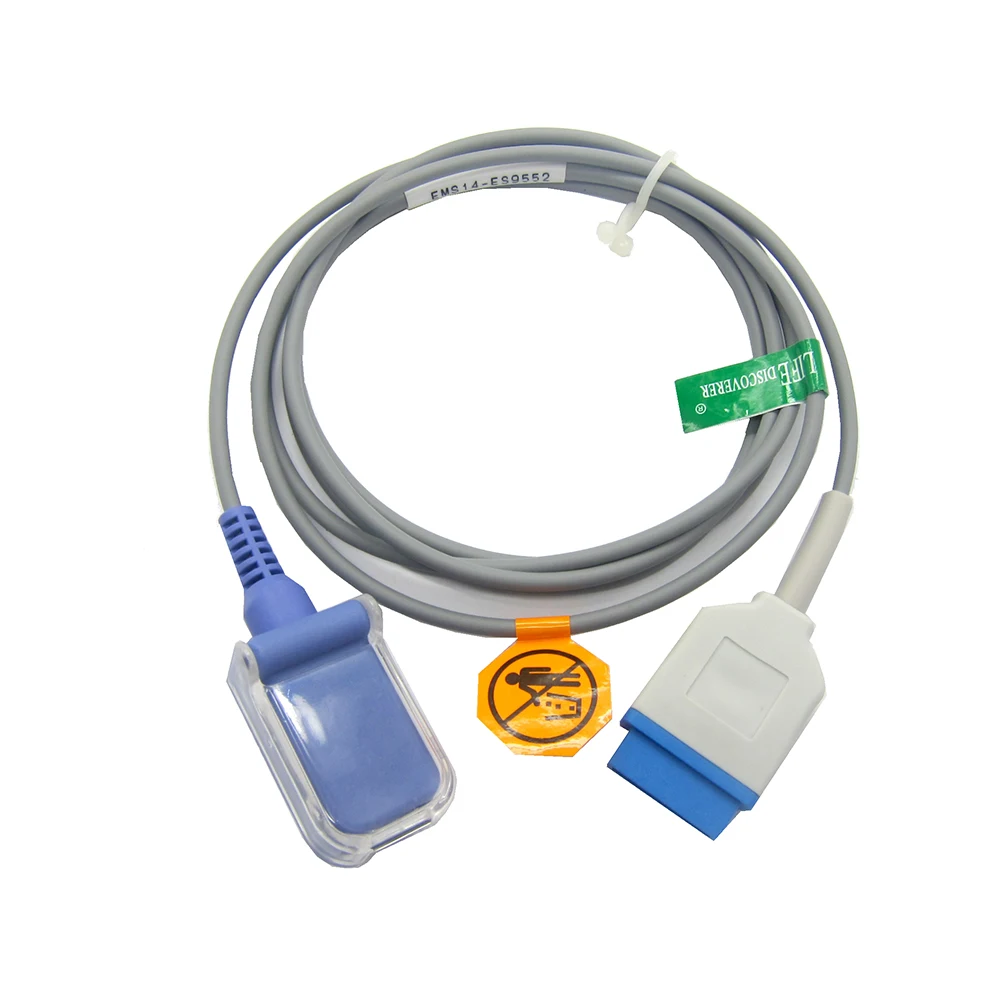 Compatible with GE 11 Pin Nellcor Module Pulse Oximeter Monitor, Spo2 Probe Sensor Extension Adapter Cable Connector