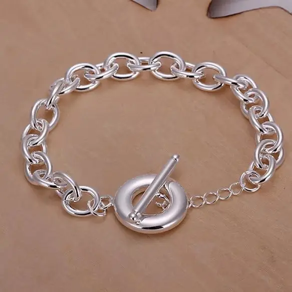 

Charm , Design Fashion Women Men High Quality 925 Sterling Silver Jewelry Charm Bracelets Factory Price Free Shipping