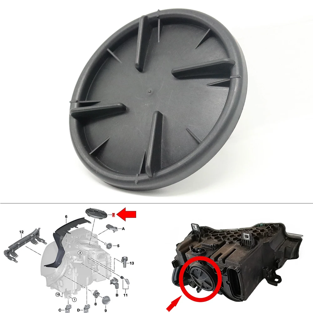 

Front Headlamp Seal Cap Headlight Dust Cover For BMW 2 3 4 F45 F46 F80 F32 F36 M3 F80 M4 F32 X3 X4 X5 X6 F25 G01 F26 G02 F15 F16