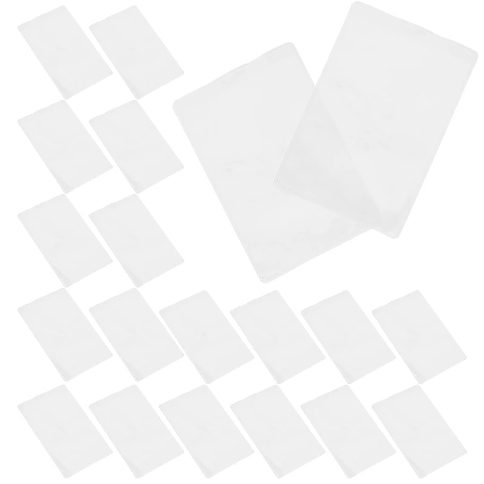 50Pcs Crystal Clear Card Protective Sleeves for Board Games Trading Cards Playing Cards Photos Postcards Easy View Storage Card