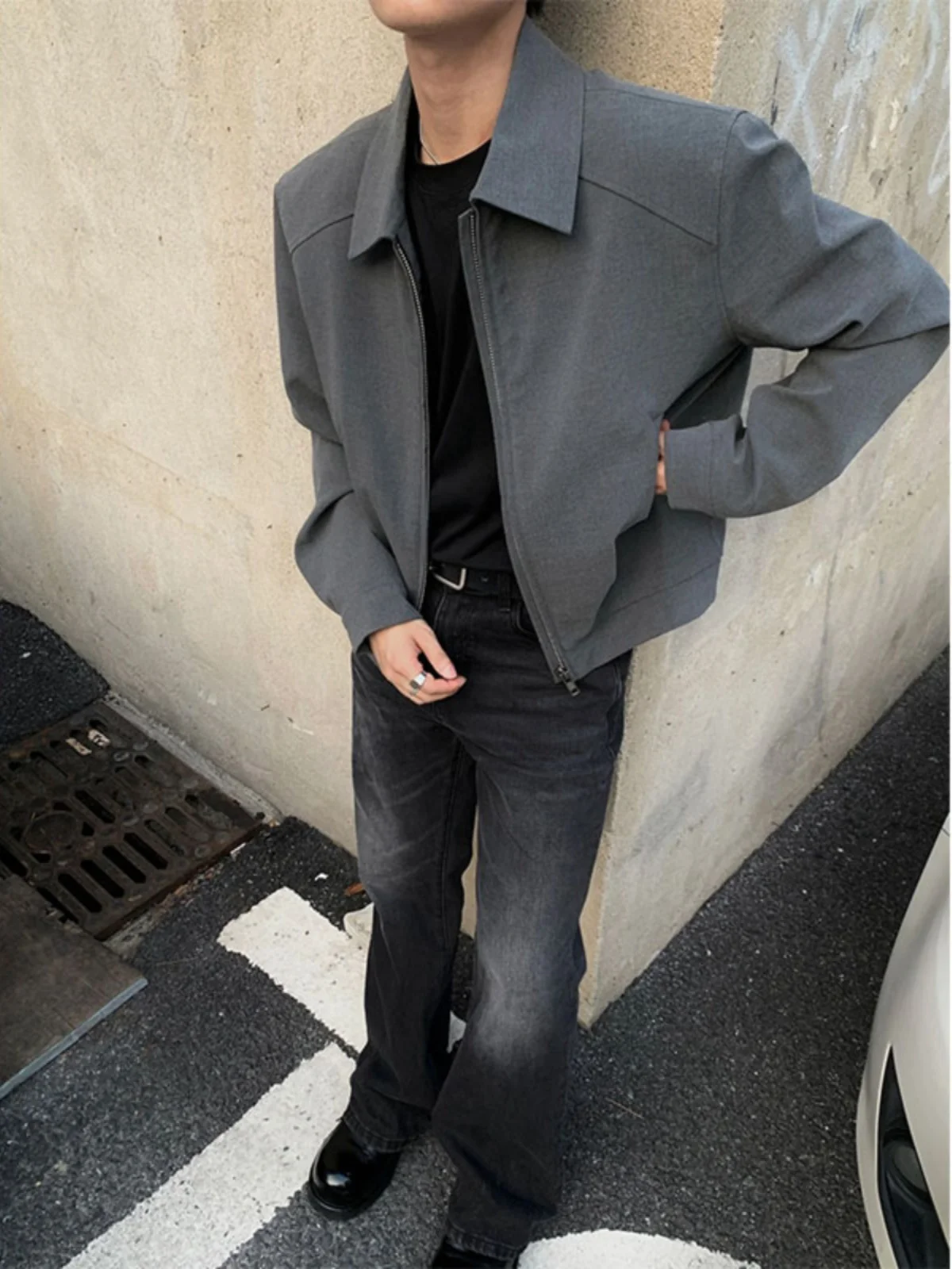 

Мужская куртка-бомбер с подкладкой Cleanfit, весенне-осеннее американское высококачественное пальто-бомбер с откидным воротником, рекламное пальто