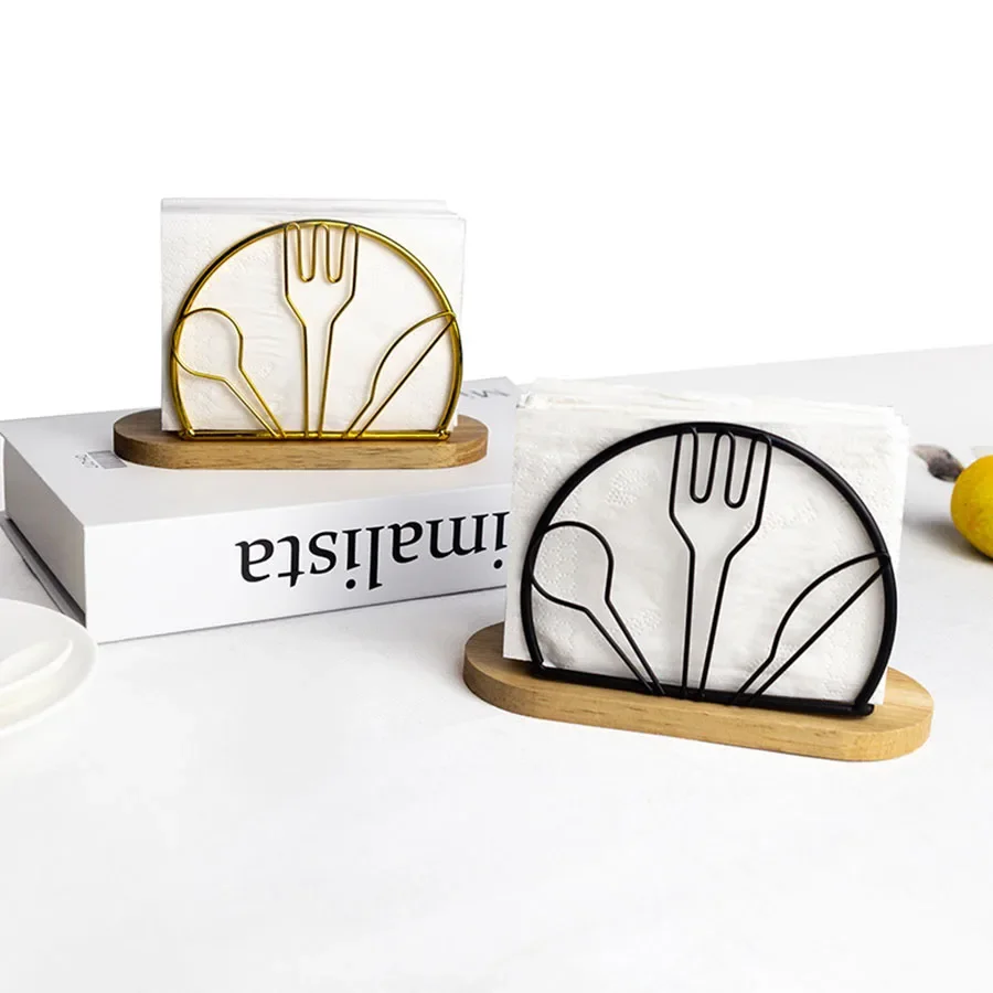 CANBOUN Napkin Holder Upright Stand Tissue Dispenser Towel Paper Rack For Picnic Buffet Dinner Table Office Kitchen Restaurant P