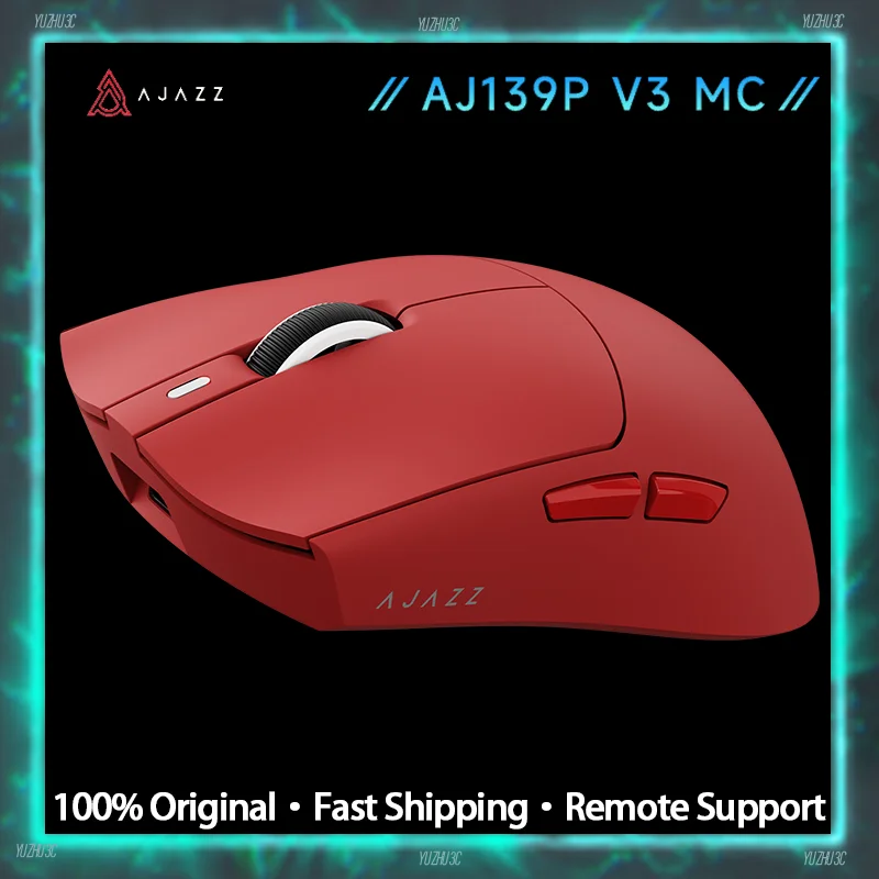 

AJAZZ AJ139P V3 MC Gaming Mouse 69g Lightweight Design 1K Polling Rate PAW3311 High Performance Sensor RGB Charging Base 800mAh