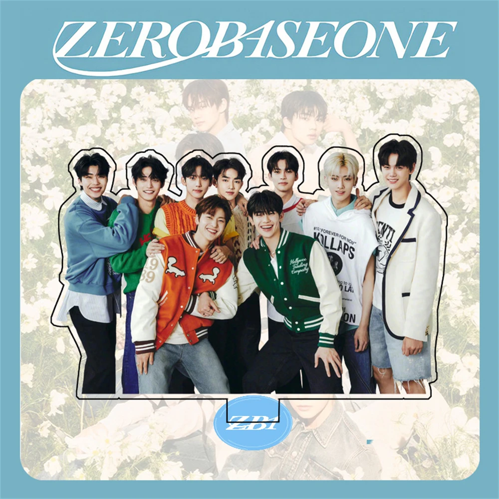 10CM KPOP ZEROBASEONE ZB1 Acrylic Double-Sided Stand Figure Ricky ZhangHao Hanbin Standing Model Collect Ornaments Fans Gift