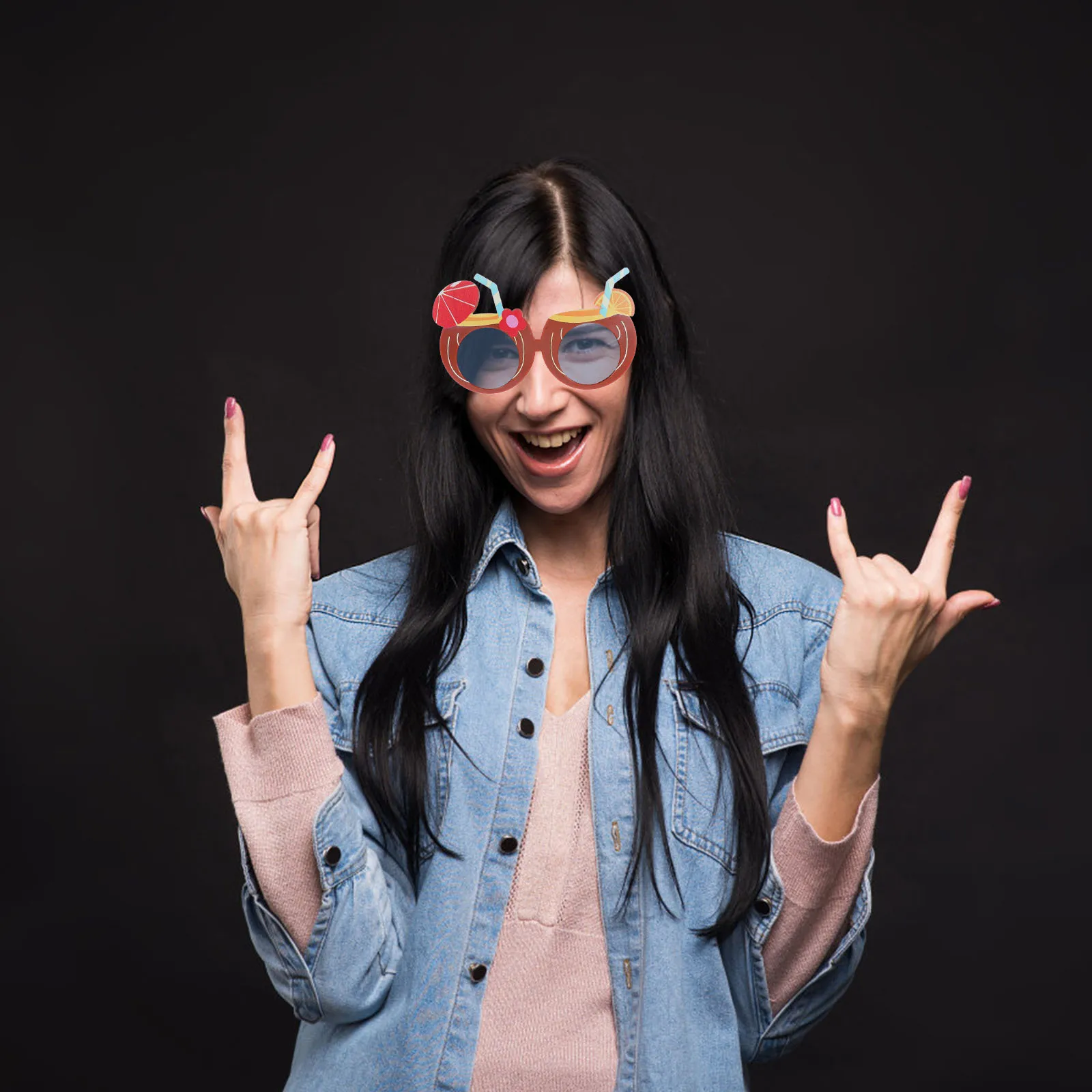 

Hawaiian Style Sunglasses Novelty Eyewear For Beach Party Props Tropical Summer Gathering Photo Accessory Fun Decoration