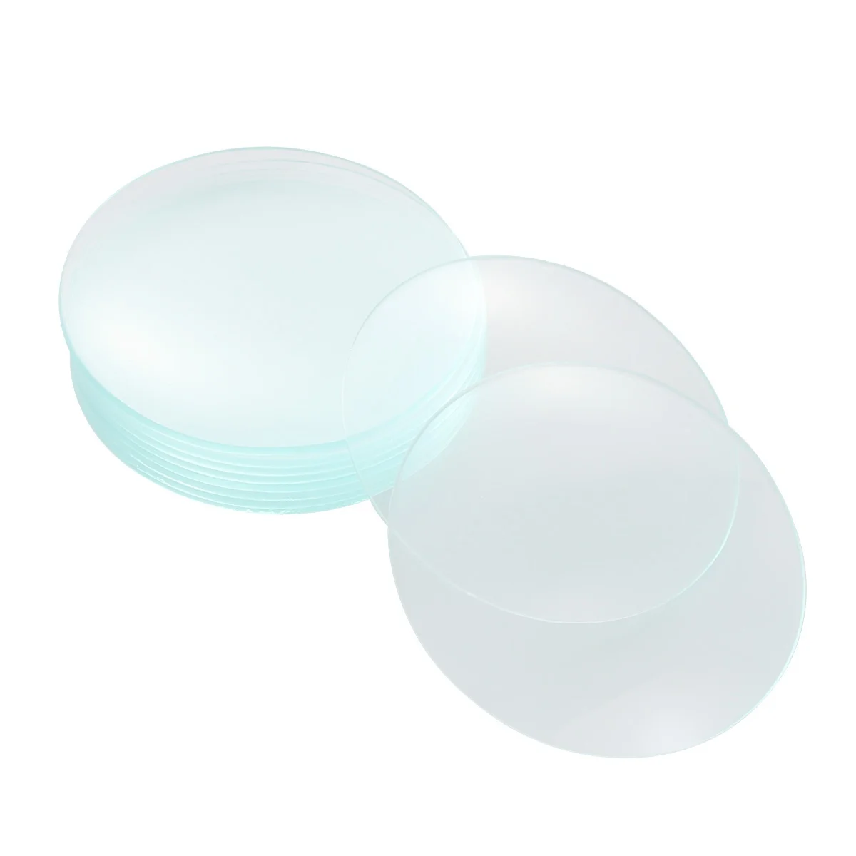 

10Pcs 75mm Glass Beaker Cover for Evaporation Prevention in Home School Labs Watch Glass Beaker Cover Evaporating Dish