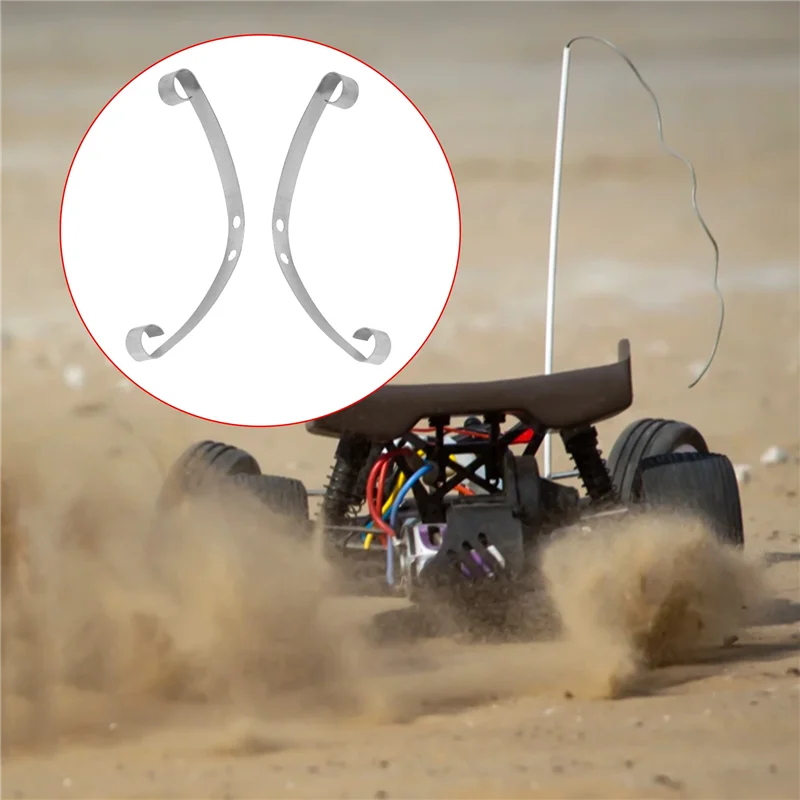 AS96-Juego de suspensión de resorte de hoja de acero para WPL Henglong B14 B16 B24 B36 Ural Q60 Q61 Q62 Q63 Q64 4X4 6X6 camión y crawer